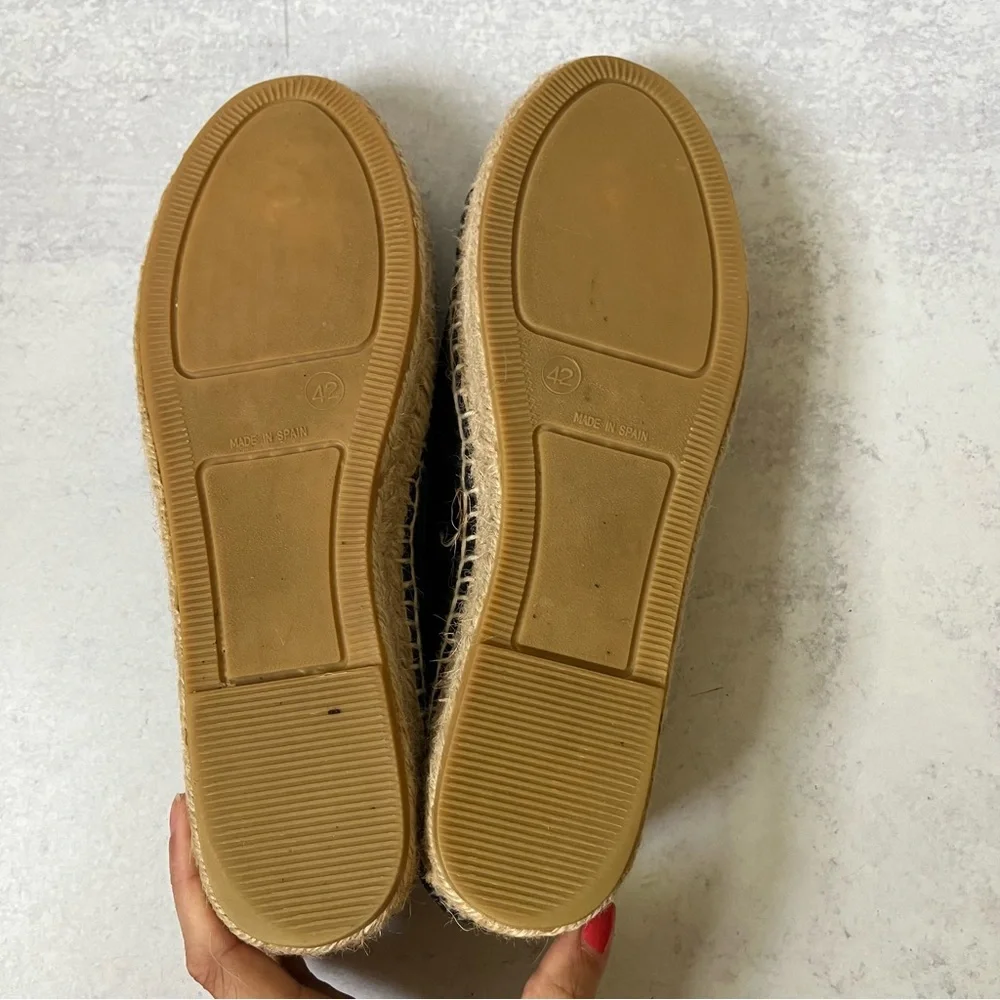 BODEN Suede Espadrille Shoes Tassel 42